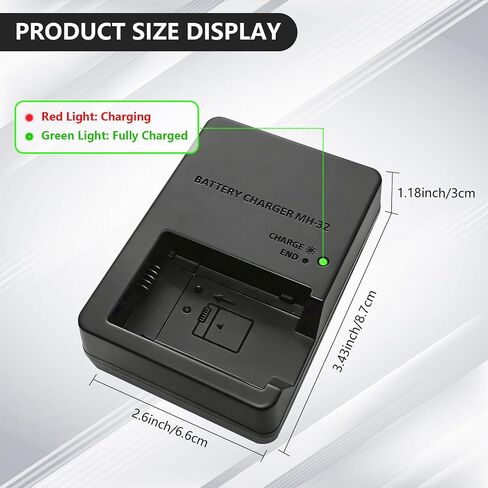 MH-32 MH32 Battery Charger for Nikon EN-EL25 ENEL25 EN-EL25a Battery Compatible with Nikon Z50 Z 50 Z30 Z 30 Zfc Z fc Z50II Digital SLR Camera in Kuwait
