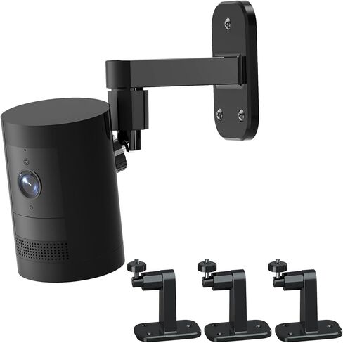 2Pack Ring Camera Wall Mount,Compatible with Ring Outdoor Cam Plus/Stick Up Cam Battery/Plug-in/Pro/Indoor Cam(1st Gen),360 Degree Adjustable No Drilling Mount for R/ing Outdoor Indoor Cameras,White in Kuwait
