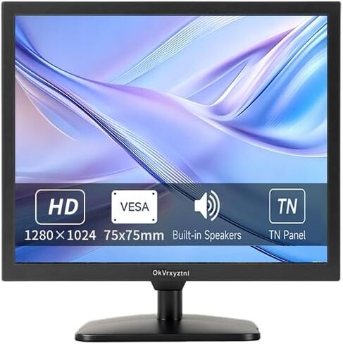 17 Inch HD CCTV Monitor,(1280 x1024), 5:4, LED Display, with BNC/VGA/HDMI and Built-in Speaker, 60Hz Refresh Rate, VESA 75x75MM in Kuwait