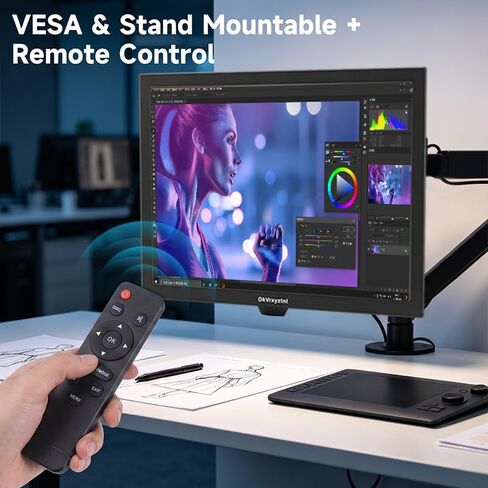 17 Inch HD CCTV Monitor,(1280 x1024), 5:4, LED Display, with BNC/VGA/HDMI and Built-in Speaker, 60Hz Refresh Rate, VESA 75x75MM in Kuwait