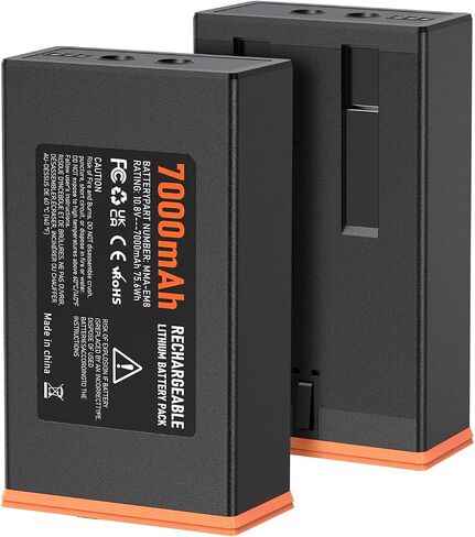 2 Pack 7000mAh Power Mag Lithium Battery Pack for Moultrie Edge Serices | Compatible with Moultrie Cellular Trail Cameras Edge, Edge Pro, Edge 2, Edge 2 Pro in Kuwait