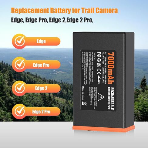 2 Pack 7000mAh Power Mag Lithium Battery Pack for Moultrie Edge Serices | Compatible with Moultrie Cellular Trail Cameras Edge, Edge Pro, Edge 2, Edge 2 Pro in Kuwait