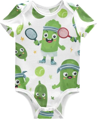 Baby Bodysuits Soft Cotton Short Sleeve Baby Clothes for Girls Boys in Kuwait