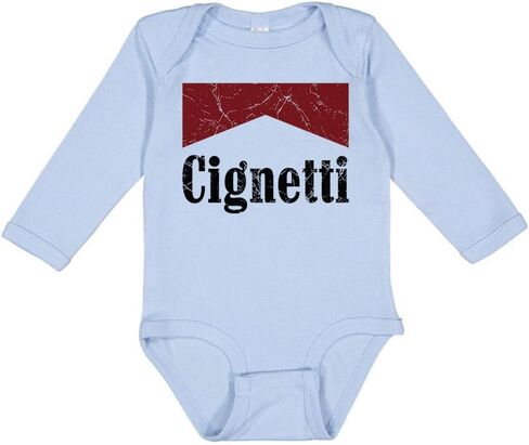 TeesAndTankYou Cignetti Long Sleeve Baby Infant Bodysuit in Kuwait