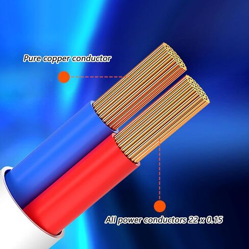 Type C Splitter Charging Cable for Solar Security Camera Power Cord 5V/0.5A/1A/2A Power Supply 480Mbps Data Transfer in Kuwait