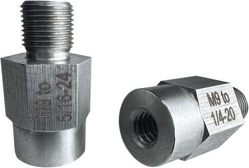 2pcs M9 Thread Adapter for Milwaukee M12 Polisher or sander | Capable of Converting M9 Threads to 5/16"-24 and 1/4"-20, Stainless Steel, Backing Pad Installation，durable and stable in Kuwait