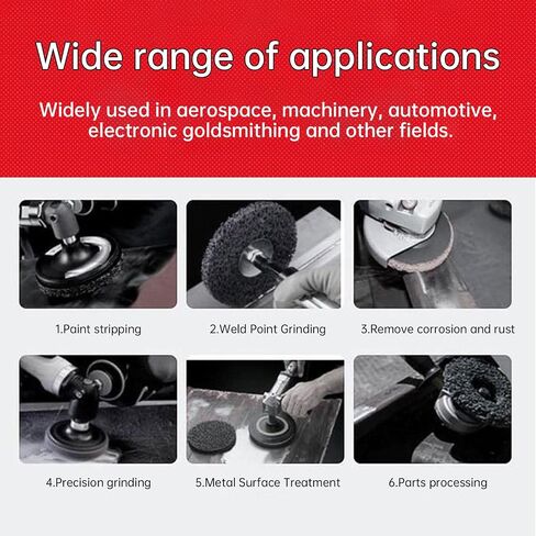 12 PCS Quick Strip Disc for Drill, 1/4" Roll Lock Sanding＆Grinding Accessories, 2 Inch Die Grinder Stripping Discs for Paint and Rust Removal in Kuwait
