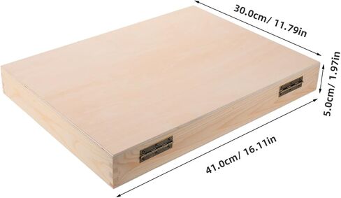BESPORTBLE Vintage Wooden Photo Storage Box for Family Albums and Photo Albums Rectangle Flip Lid Design Beige Wood Material for Desktop and Home Decor in Kuwait