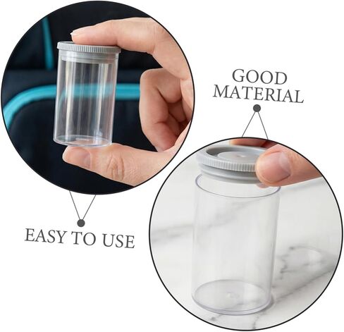 Didiseaon Plastic Film Canisters with Caps Easy Access, for Travel and Mobile Studios 40pcs Storage Containers Case Universal Compatibility for Camera Film and Small Accessories in Kuwait