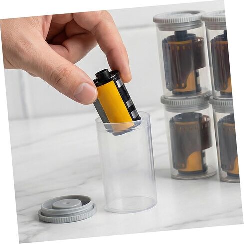 Didiseaon Plastic Film Canisters with Caps Easy Access, for Travel and Mobile Studios 40pcs Storage Containers Case Universal Compatibility for Camera Film and Small Accessories in Kuwait