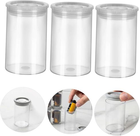 Didiseaon Plastic Film Canisters with Caps Easy Access, for Travel and Mobile Studios 40pcs Storage Containers Case Universal Compatibility for Camera Film and Small Accessories in Kuwait
