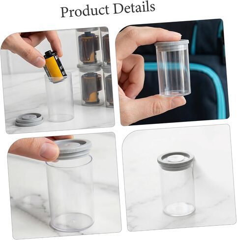 Didiseaon Plastic Film Canisters with Caps Easy Access, for Travel and Mobile Studios 40pcs Storage Containers Case Universal Compatibility for Camera Film and Small Accessories in Kuwait
