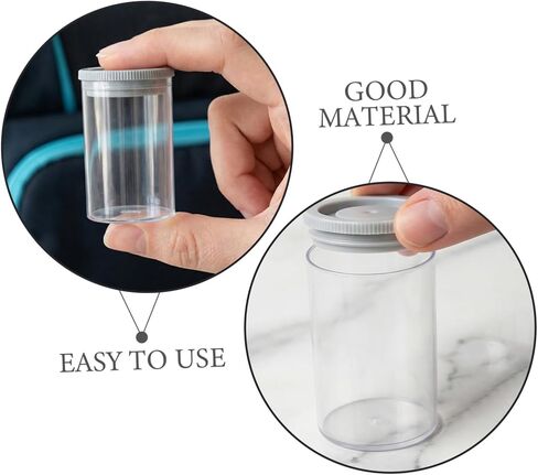 TEHAUX 40pcs Plastic Film Storage Containers with Lids for Coins and Small Accessories, Portable and Visibility Storage Box for Travel and Outdoor Shoots in Kuwait