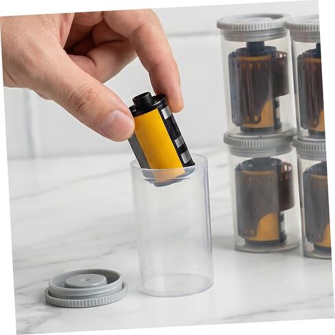 Angoily 40pcs Small Storage Containers Film Holder Case Plastic Containers with Caps for Camera Film Storage and Organization in Kuwait