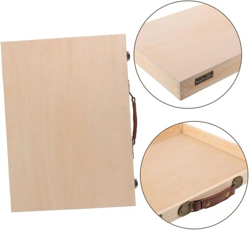 Hemoton Vintage Albums Lid Box Flip Album with Wooden Photo Wood Storage Rectangular Organizer for Preserving and Decor Desktop Family Home in Kuwait