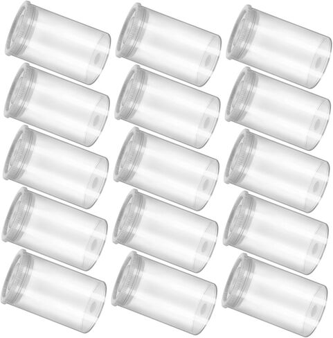 Healeved 40pcs Plastic Film Canisters with Caps Empty Camera Reel Storage Containers Portable Storage Box for Film Coins Accessories Travel and Mobile Studios in Kuwait