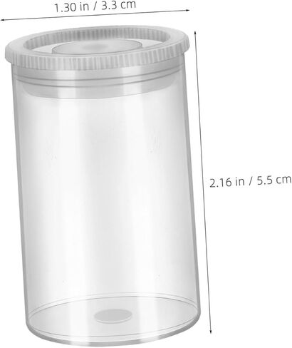 Healeved 40pcs Plastic Film Canisters with Caps Empty Camera Reel Storage Containers Portable Storage Box for Film Coins Accessories Travel and Mobile Studios in Kuwait