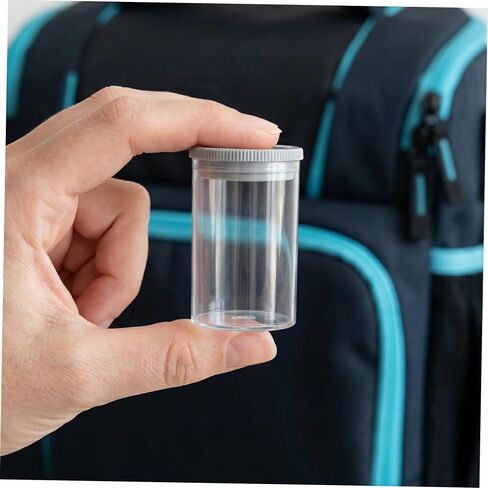 Healeved 40pcs Plastic Film Canisters with Caps Empty Camera Reel Storage Containers Portable Storage Box for Film Coins Accessories Travel and Mobile Studios in Kuwait