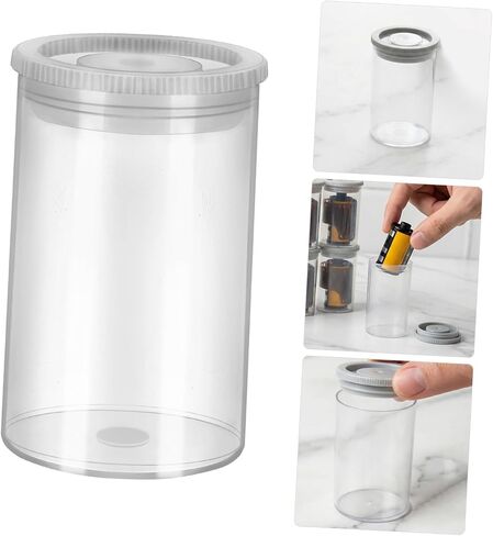 Healeved 40pcs Plastic Film Canisters with Caps Empty Camera Reel Storage Containers Portable Storage Box for Film Coins Accessories Travel and Mobile Studios in Kuwait