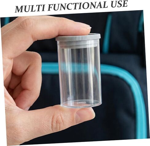 Healeved 40pcs Plastic Film Canisters with Caps Empty Camera Reel Storage Containers Portable Storage Box for Film Coins Accessories Travel and Mobile Studios in Kuwait