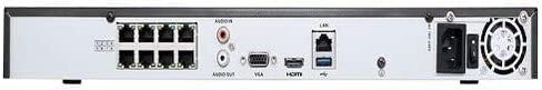 ERI-K108-P8 8 Channel PoE 4K 8MP NVR 2TB Storage Pre-Installed H.265+ in Kuwait