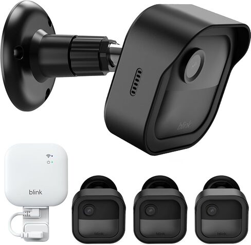 Wall Mount for Blink Outdoor 4/Outdoor 2K Camera, Blink Sync Module Mount | 3 Pack, Weatherproof Protective Housing, 360° Adjustable Mounting, White in Kuwait