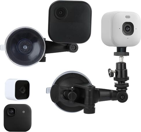 Suction Cup Mount Compatible with Blink Outdoor 4/3/2K+, Blink Mini/2K+ | Weatherproof Camera No Drilling Mount for Windows Glass Doors Car, Adjustable Security Camera Window Mount, Leave No Marks in Kuwait