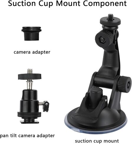 Suction Cup Mount Compatible with Blink Outdoor 4/3/2K+, Blink Mini/2K+ | Weatherproof Camera No Drilling Mount for Windows Glass Doors Car, Adjustable Security Camera Window Mount, Leave No Marks in Kuwait