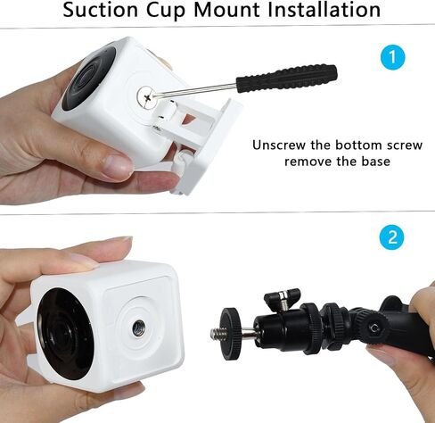 Suction Cup Mount Compatible with Blink Outdoor 4/3/2K+, Blink Mini/2K+ | Weatherproof Camera No Drilling Mount for Windows Glass Doors Car, Adjustable Security Camera Window Mount, Leave No Marks in Kuwait