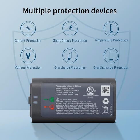 2Pack Battery for myQ Smart Garage Video Keypad Alarm System 18650MH1-1S2P in Kuwait