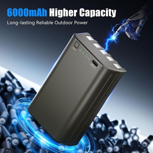 Fulpower 1-Pack 6000mAh Rechargeable Battery for Stealth Cam Trail Cameras | Compatible with Multiple MAX Models including Fusion, Deceptor, Connect, and Flashback in Saudi Arabia