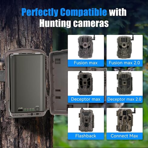 Fulpower 1-Pack 6000mAh Rechargeable Battery for Stealth Cam Trail Cameras | Compatible with Multiple MAX Models including Fusion, Deceptor, Connect, and Flashback in Saudi Arabia