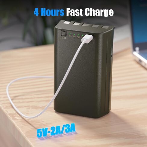 Fulpower 1-Pack 6000mAh Rechargeable Battery for Stealth Cam Trail Cameras | Compatible with Multiple MAX Models including Fusion, Deceptor, Connect, and Flashback in Saudi Arabia