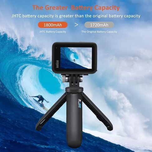 Enduro Rechargeable Battery 2-Pack (1800mAh) for GoPro Hero 12, 11, 10, 9 Black Cameras in Kuwait