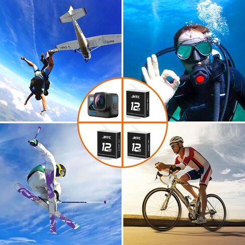 Enduro Rechargeable Battery 2-Pack (1800mAh) for GoPro Hero 12, 11, 10, 9 Black Cameras in Kuwait