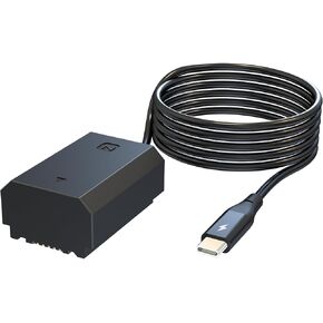 NP-FZ100 Coupler Dummy Battery to USB Type-C Power Adapter Cable for Sony Alpha A7 III A7 IV A7R III A7R IV A7C A1 FX3 A6600 A6700 Camera in Saudi Arabia