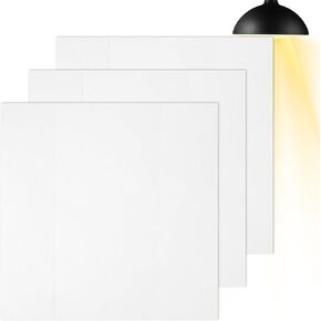 LED Light Diffuser Film 3PCS Adhesive Light Diffuser Board Anti-Glare for Ceiling Lights, Downlight, Spotlight, Panel Lights, 11.8x11.8in in Saudi Arabia
