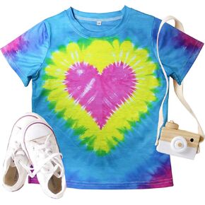 Toddler Valentine's Day Shirts Boys Girls Cute Love Heart Graphic T-Shirt Casual Short Sleeve Tee Tops in Saudi Arabia