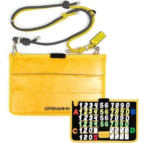 OPENMOON Clapperboard Bag Set with Patches & Lanyard(Yellow) in Kuwait