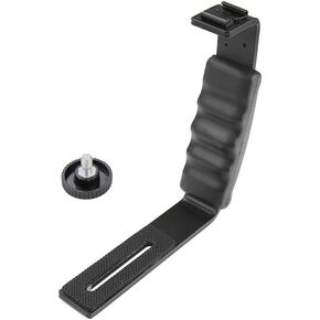 for Handheld Gimbal L-Shaped Holder Dual Cold Boots Port Flash Microphone Bracket for DJI for OM 4 for osmo Mobile 6 in Saudi Arabia
