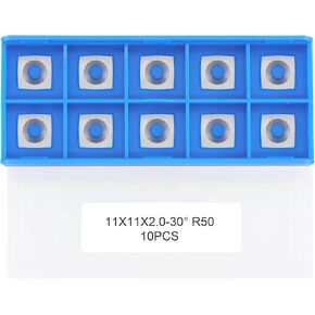 11mm Square with 2" Radius Carbide Inserts Cutters 11×11×2.0mm-R50 Replacement for Woodworking Fits SpiralHelical Planer Cutter Head Lathe Turning Tools, 10pcs in Saudi Arabia
