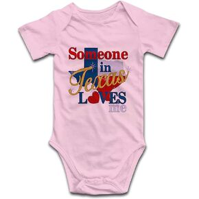 بدلة DOQOSESHY Someone in Texas Loves Me Baby للتسلق بأكمام قصيرة للأطفال الرضع بأكمام طويلة بدون أكمام، 3 أشهر in Kuwait