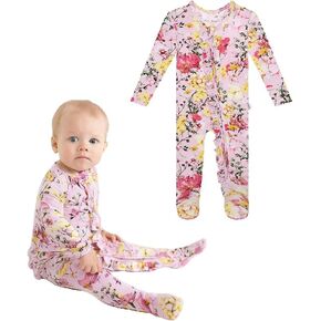 Posh Peanut Gaia - Footie Ruffled Zippered One Piece - 3-6 months in Saudi Arabia