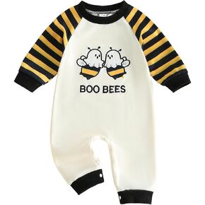 BeQeuewll Newborn Girl Boy Thanksgiving Clothes Infant Sweatshirt Jumpsuit Turkey Romper Baby First Thanksgiving Outfit in Kuwait
