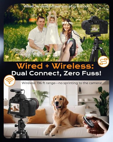 for Sony Camera Rechargeable Remote Shutter Release Wireless Remote Control | for Sony ZV-1/A6400/A6100/A6000/A7 IV/A7 III/FX3/FX30/FX2/RX100 VII/A7R V/A7 IV/A9 III/A1 II, No Disposable Batteries in Kuwait