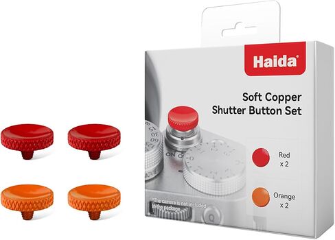Haida Soft Copper Shutter Button Set (Red X2,Orange X2) in Kuwait