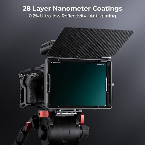 K&F CONCEPT 4" x 5.65" Square ND64 Filter Compatible with Matte Box | Ultra-Slim Optical Glass Square Cinema Neutral Density Filter with 28-Multi Coated for Matte Box-FM701 in Kuwait
