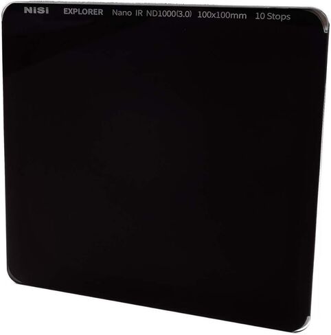NiSi Explorer Collection 100x100mm IR ND1000 - Square 10-Stop (3.0) Filter | B270 Tempered Glass, 2x Stronger Than Standard Filters, No Image Quality Loss, Nano Coating, Infrared Color Protection in Kuwait