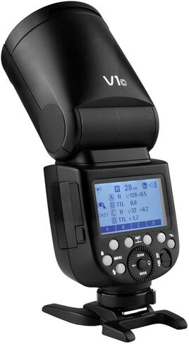 GODOX V1 V1-C V1C Camera Flash for Canon Flash Speedlite | 76Ws 2.4G TTL1/8000 HSS Godox Flash for Canon,480 Full Power Flashes,1.5s Recycle Time,LED Modeling Lamp(USA Version) in Kuwait