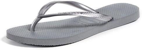 Havaianas Women's Slim Flip Flops Sandals - Steel Grey, 7/8 in Kuwait
